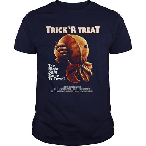 Get Spooky with Sam's Trick R Treat Shirt: Halloween Must-Have!